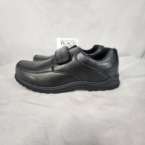 The Children's Place Boys Black Loafer Hook and Loop Strap Size 6 Casual Church - Picture 5 of 8